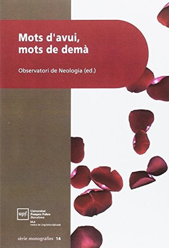 Mots d'avui, mots de demà | portada del libro