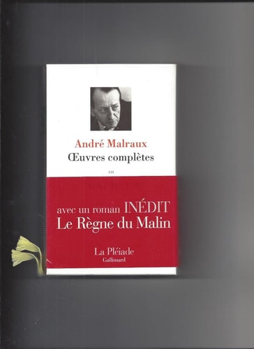 OEUVRES COMPLETES T3, de André Malraux | portada del libro