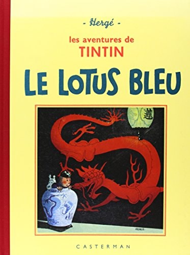 TINTIN FAC-SIMILE NOIR ET BLANC -5- LE LOTUS BLEU, de Hergé | portada del libro