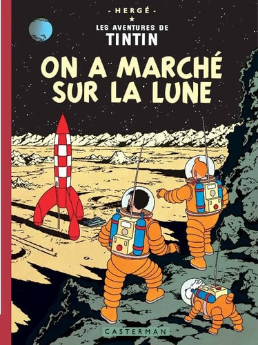 TINTIN FAC-SIMILE COULEURS -17- ON A MARCHE SUR LA LUNE, de Hergé | portada del libro