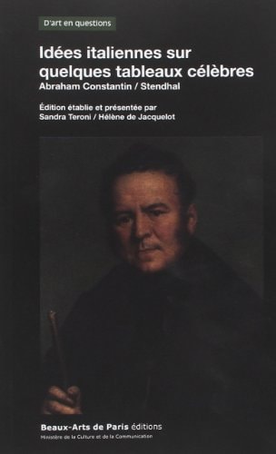 DEES ITALIENNES SUR QUELQUES TABLEAUX, de Abraham Constantin | portada del libro