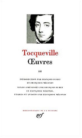 OEUVRES T3, de Alexis de Tocqueville | portada del libro