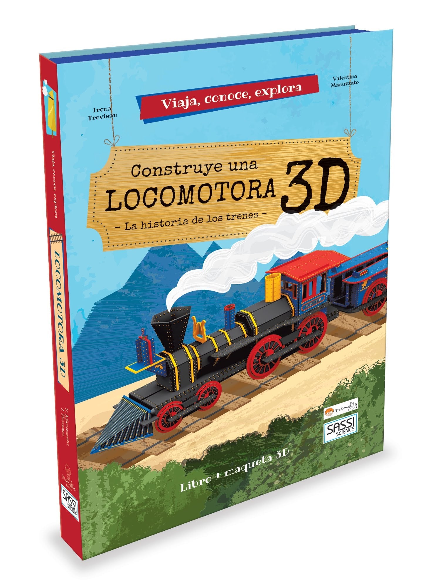 CONSTRUYE UNA LOCOMOTORA EN 3D, de - | portada del libro