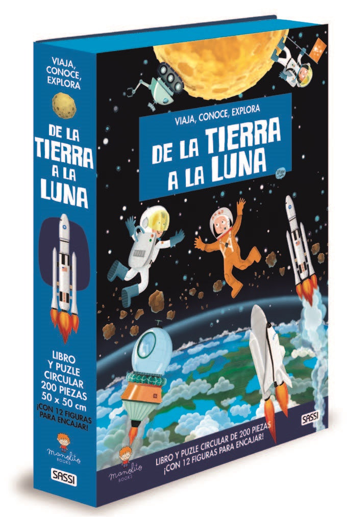 DE LA TIERRA A LA LUNA, de V. BONAGURO#M. GAULE | portada del libro