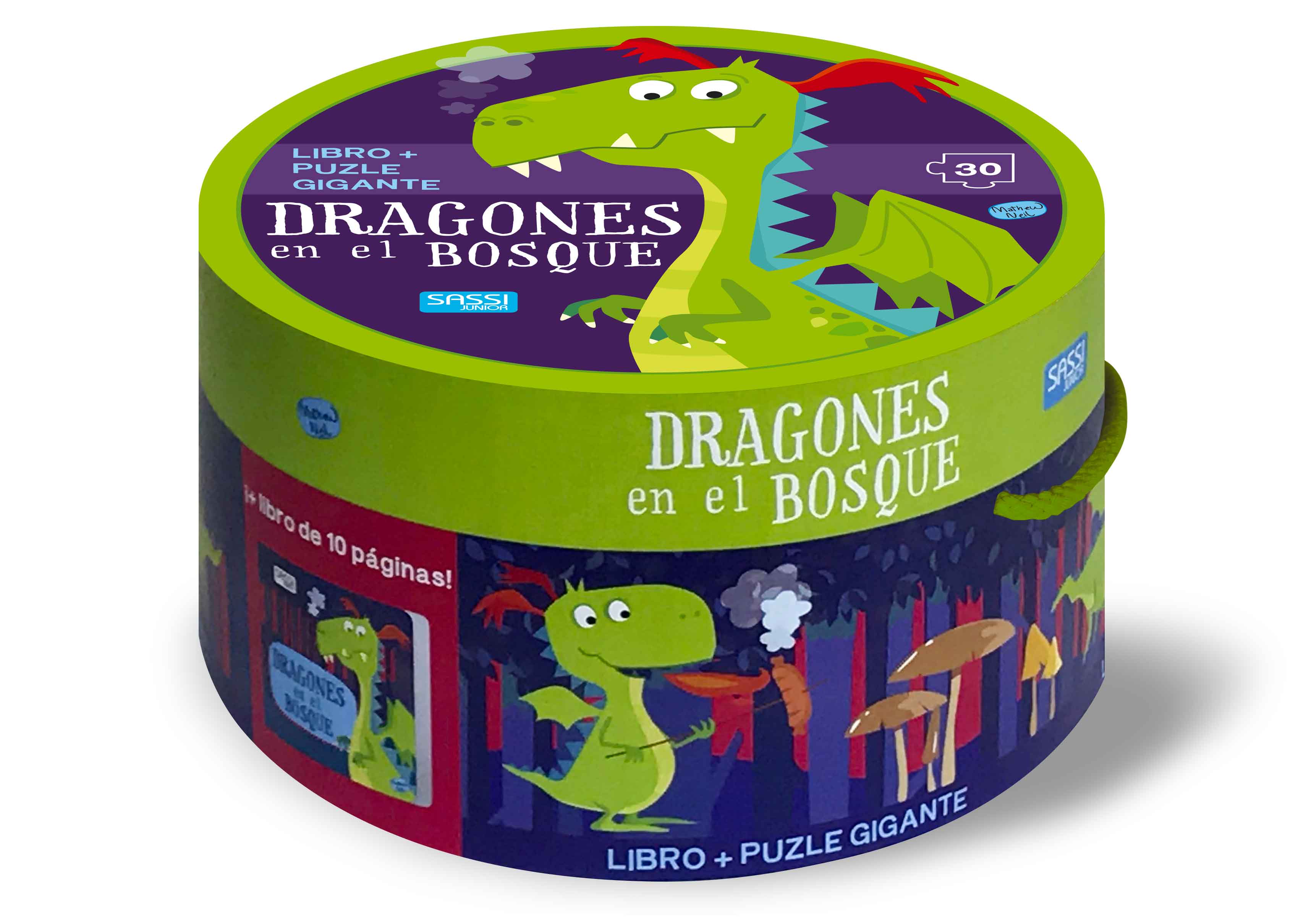 DRAGONES DEL BOSQUE CAJAS REDONDAS CON P, de M. GAULE | portada del libro