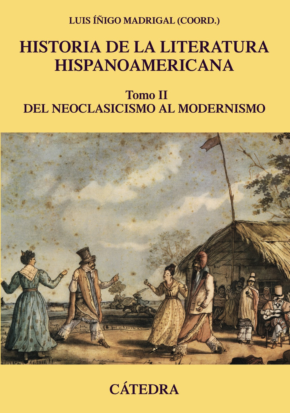 Historia de la literatura hispanoamericana, II, de Íñigo Madrigal, Luis | portada del libro