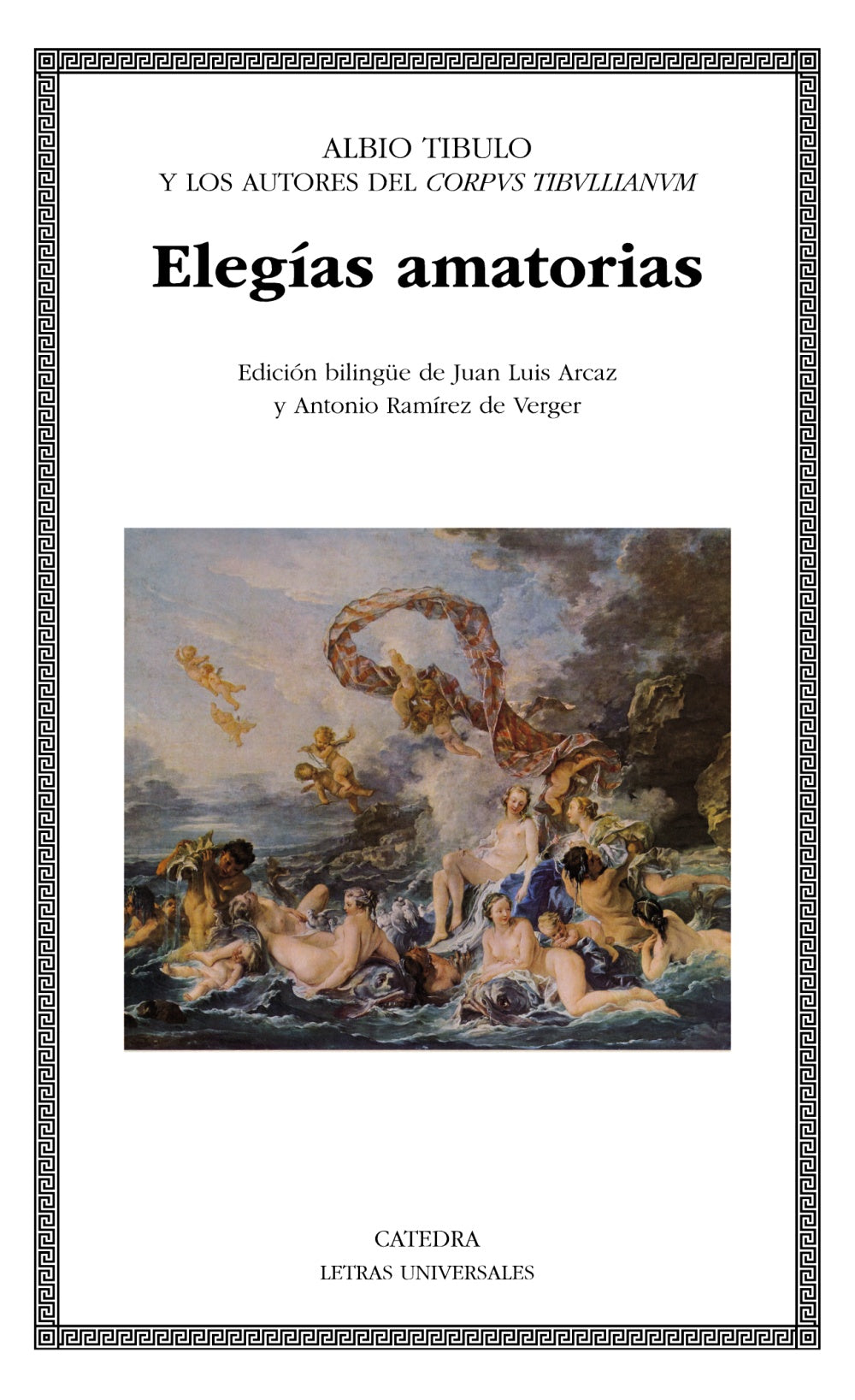 Elegías amatorias, de Tibulo, Albio | portada del libro