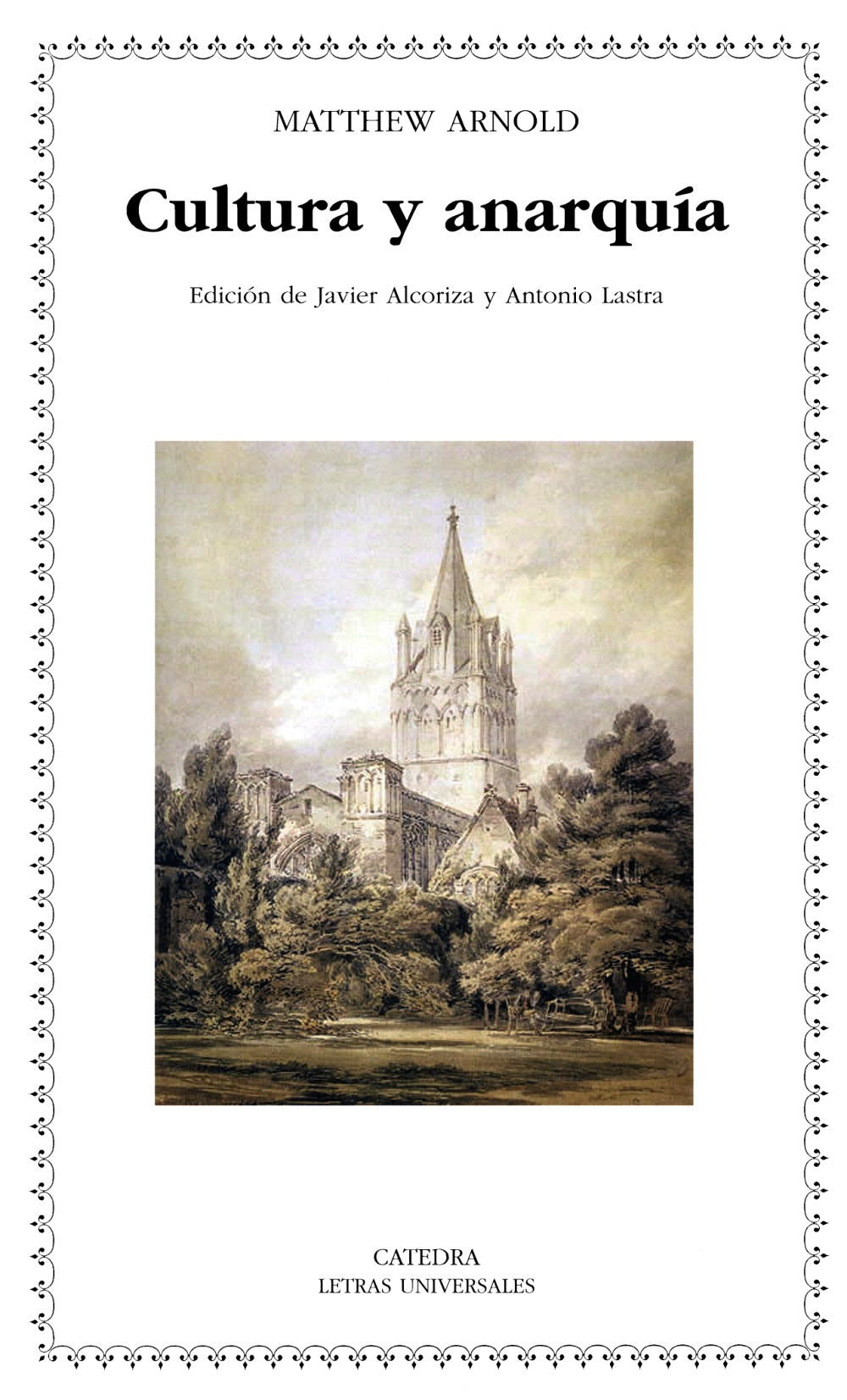 Cultura y anarquía, de Arnold, Matthew | portada del libro