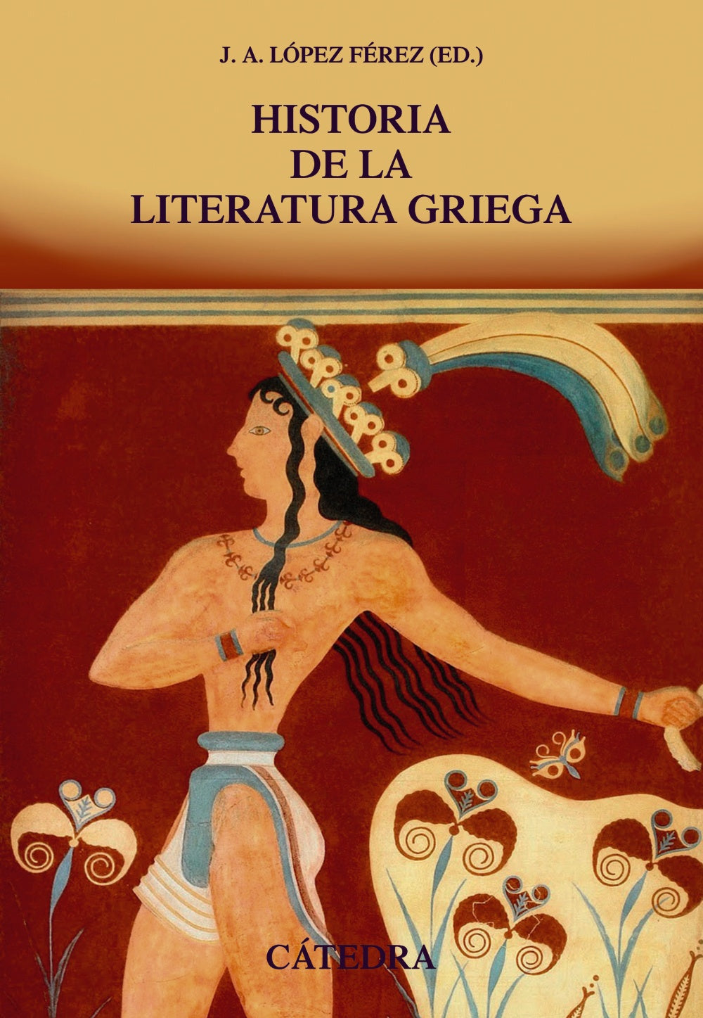 Historia de la literatura griega, de López Férez, Juan Antonio | portada del libro