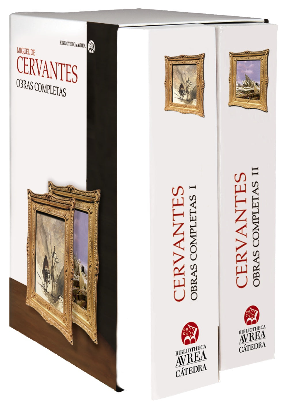 Estuche Obras completas Cervantes Vols. I y II, de Cervantes, Miguel de | portada del libro
