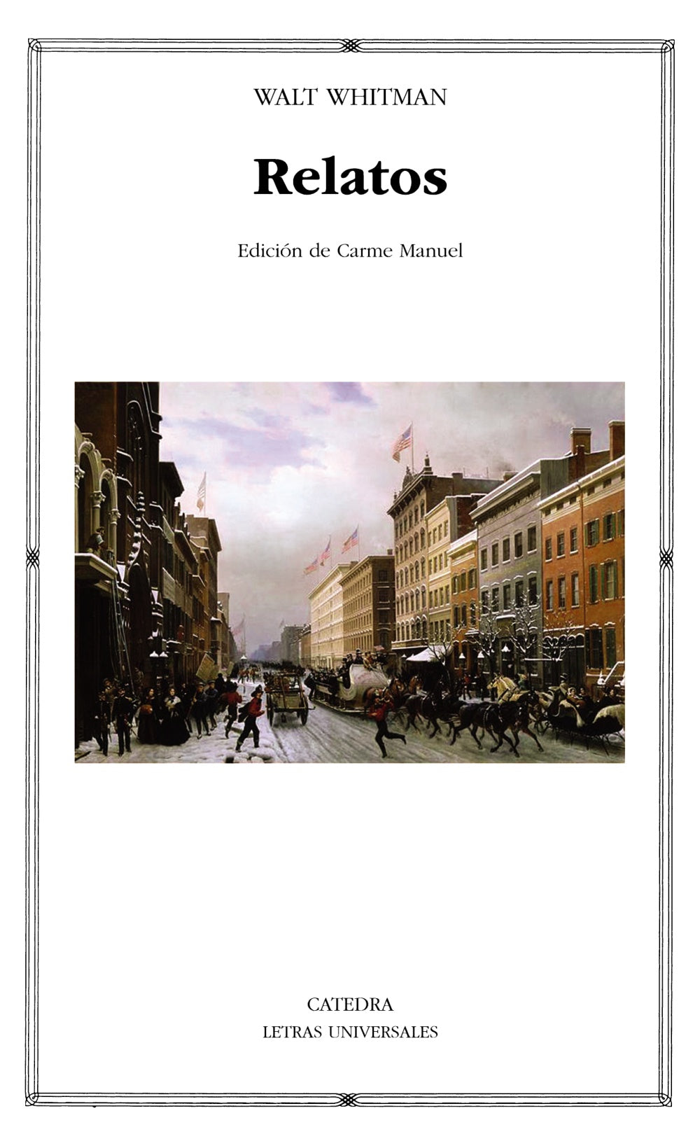 Relatos, de Whitman, Walt | portada del libro