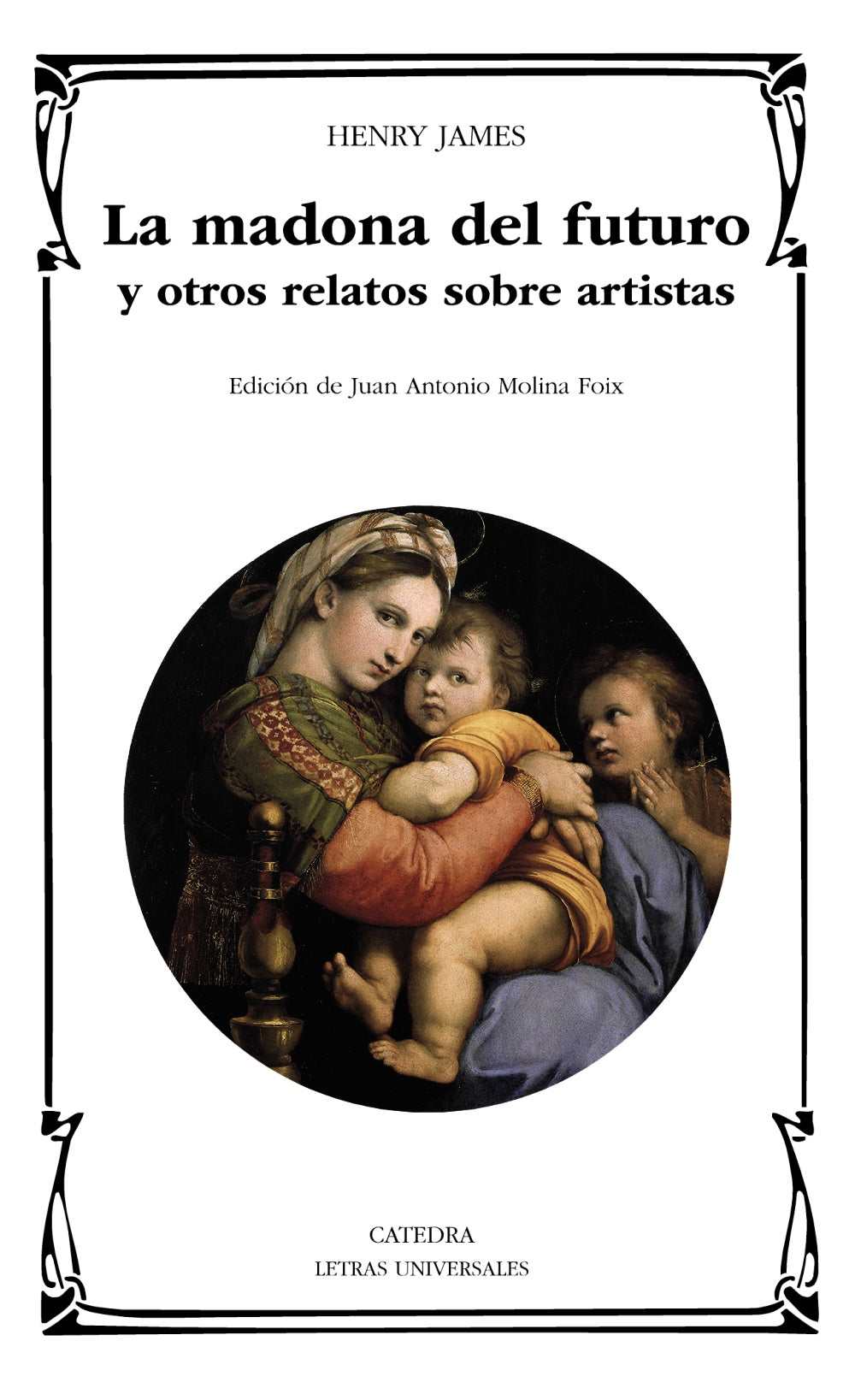 La madona del futuro y otros relatos sobre artistas, de Henry James | portada del libro