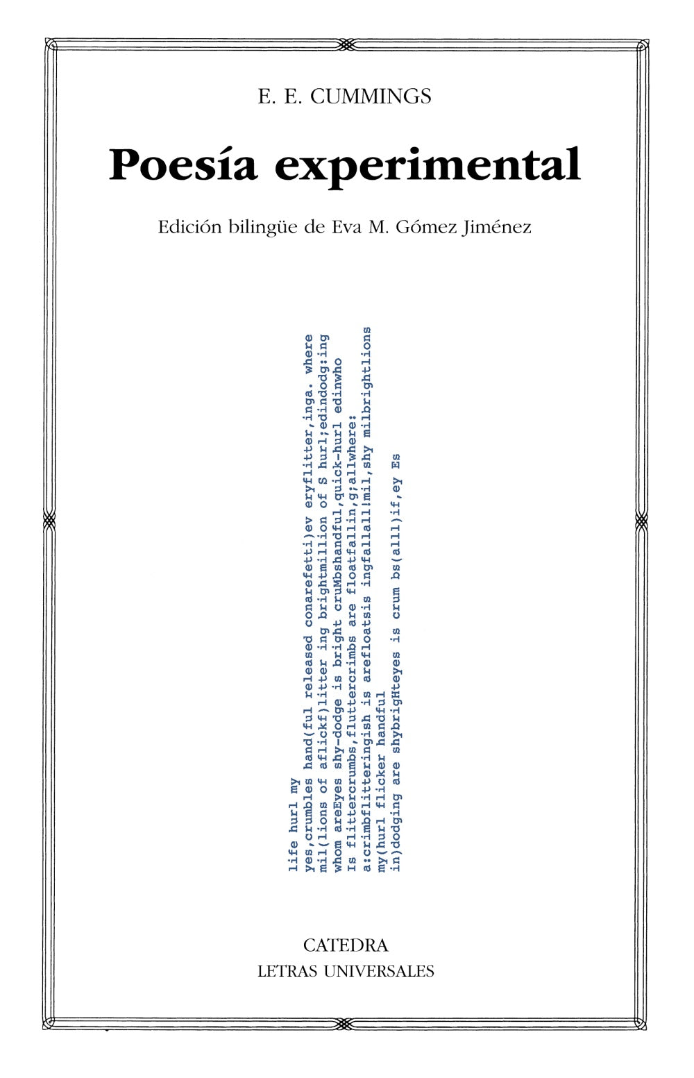 Poesía experimental, de Cummings, E.E. | portada del libro