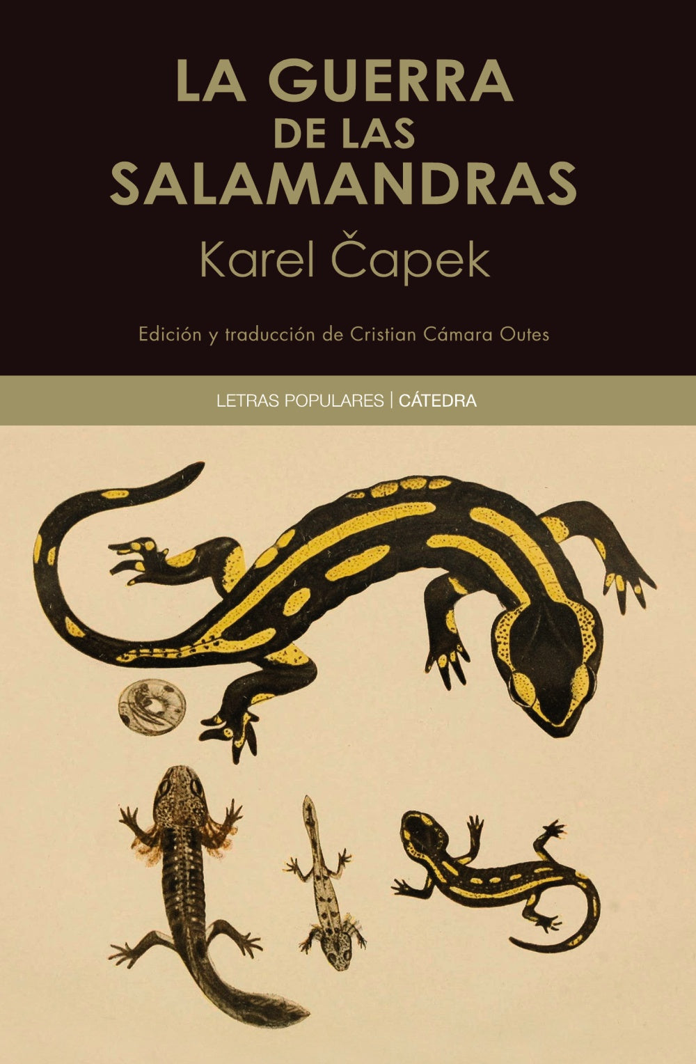 La guerra de las salamandras, de Capek, Karel | portada del libro