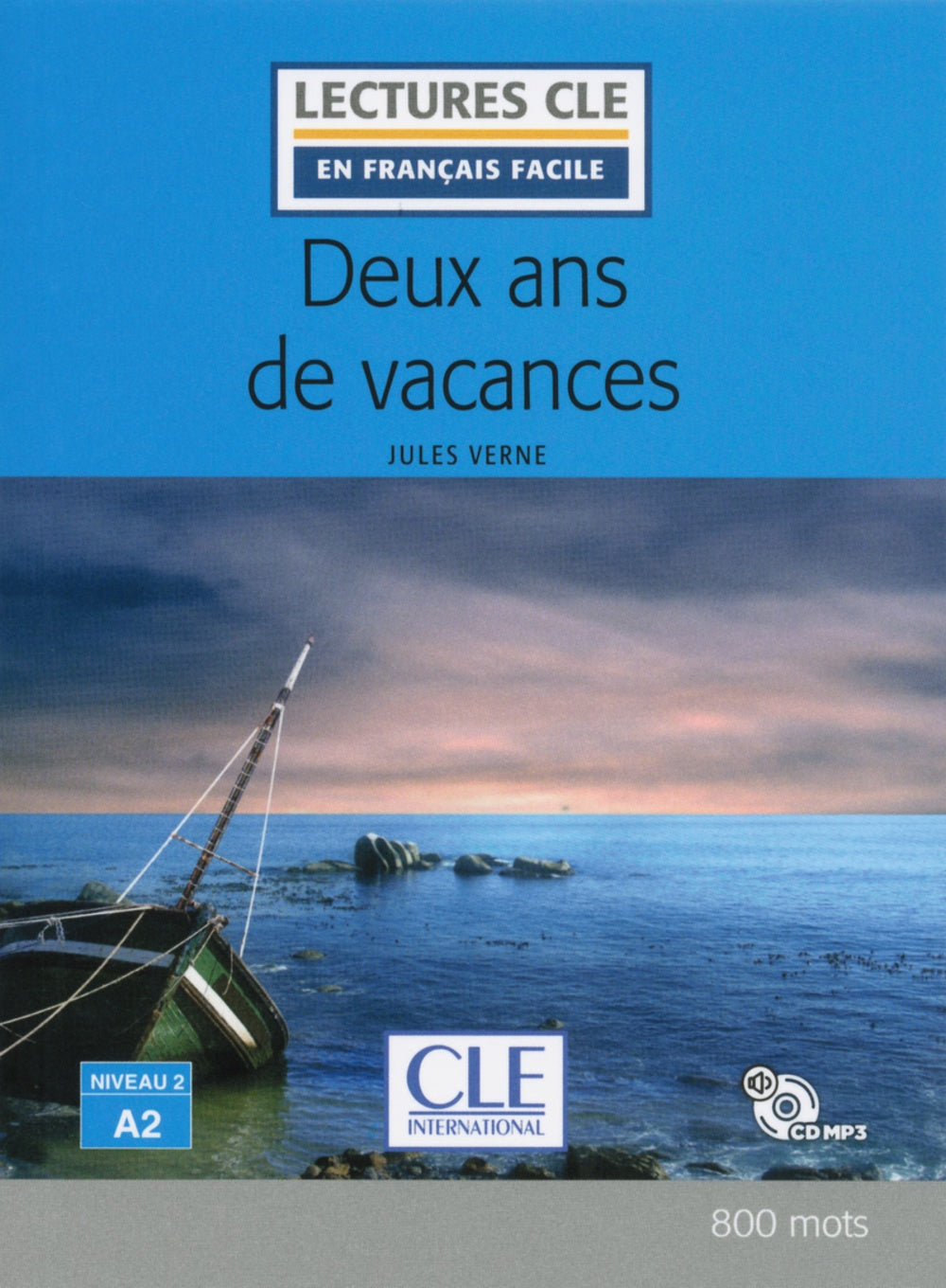 Deux ans de vacances - Niveau 2/A2 - Livre+CD Audio - 2º editión, de Verne, Jules | portada del libro