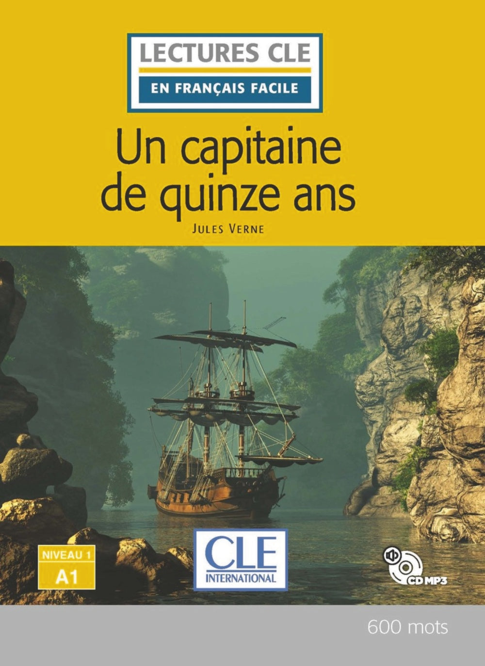 Un capitaine de 15 ans - Niveau 1/A1 - Livre + CD, de Verne, Jules | portada del libro