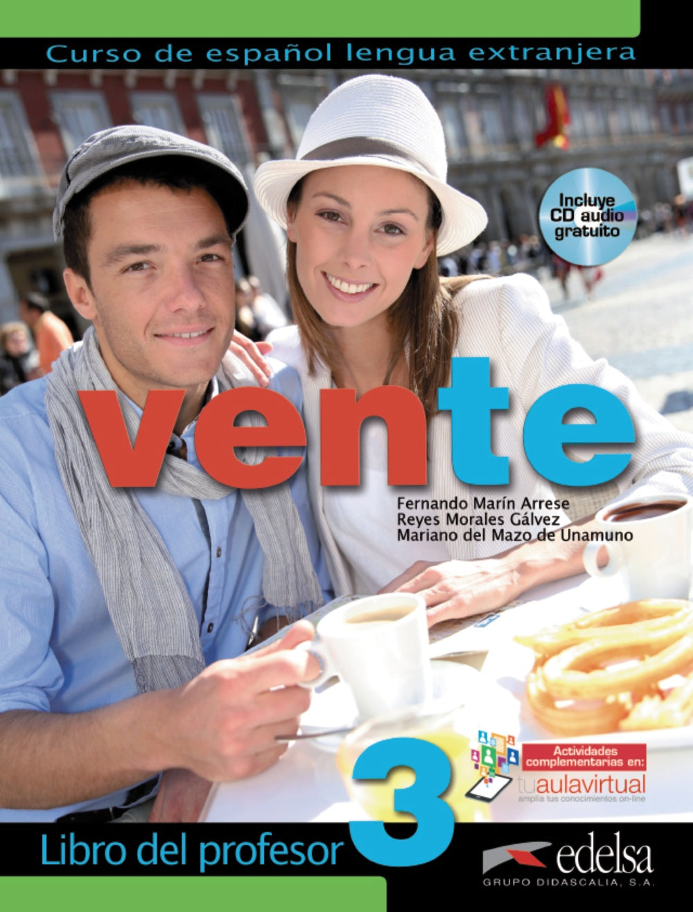 Vente 3 (B2) - libro del profesor, de Marín Arrese, Fernando | portada del libro