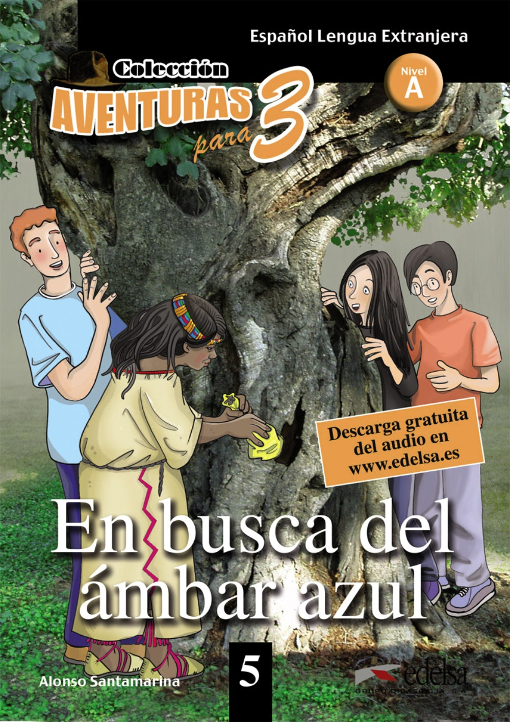 APT 5 - En busca del ambar azul, de Alfonso Santamarina | portada del libro