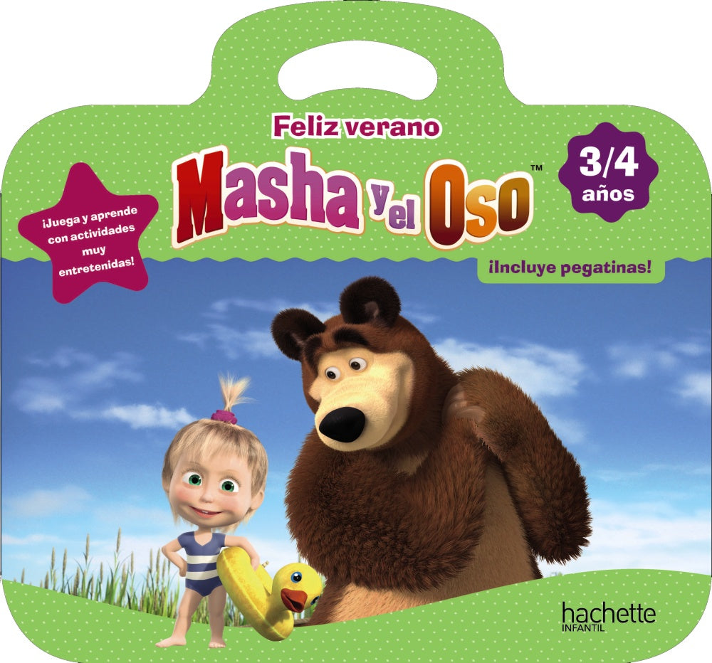 Feliz verano con Masha y el Oso 3-4 años, de García Cortizas, Marta | portada del libro