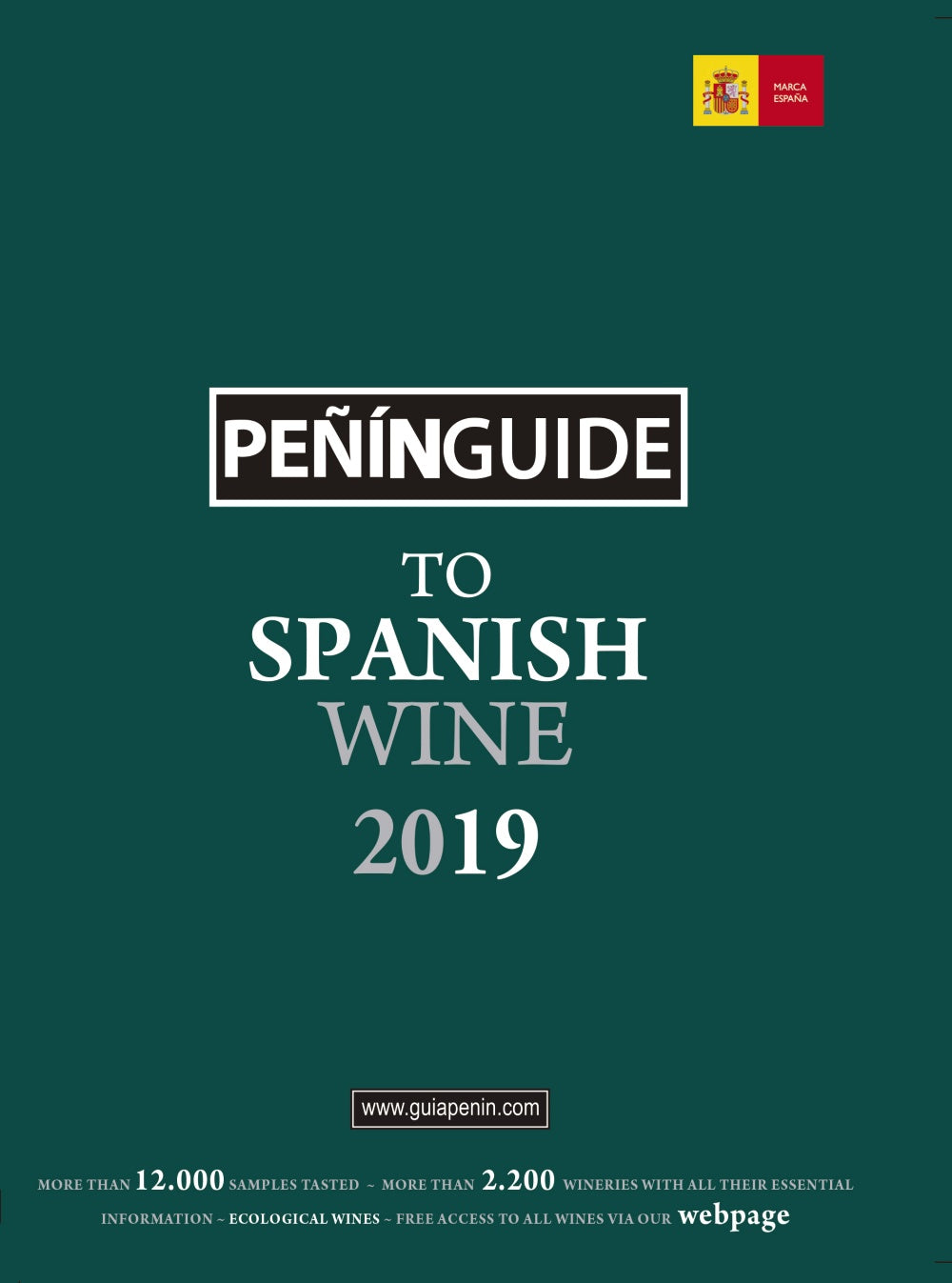 Peñin Guide to Spanish Wine 2019, de Guía Peñín | portada del libro