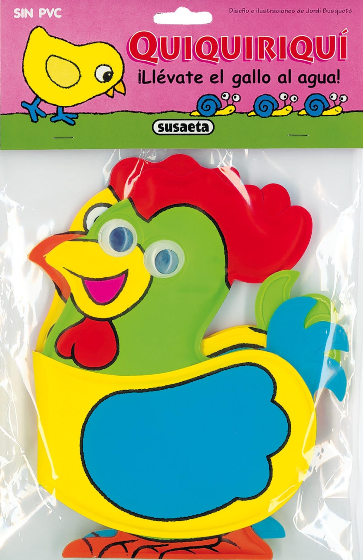 Quiquiriquí. ¡Llévate el gallo al agua!, de Susaeta | portada del libro