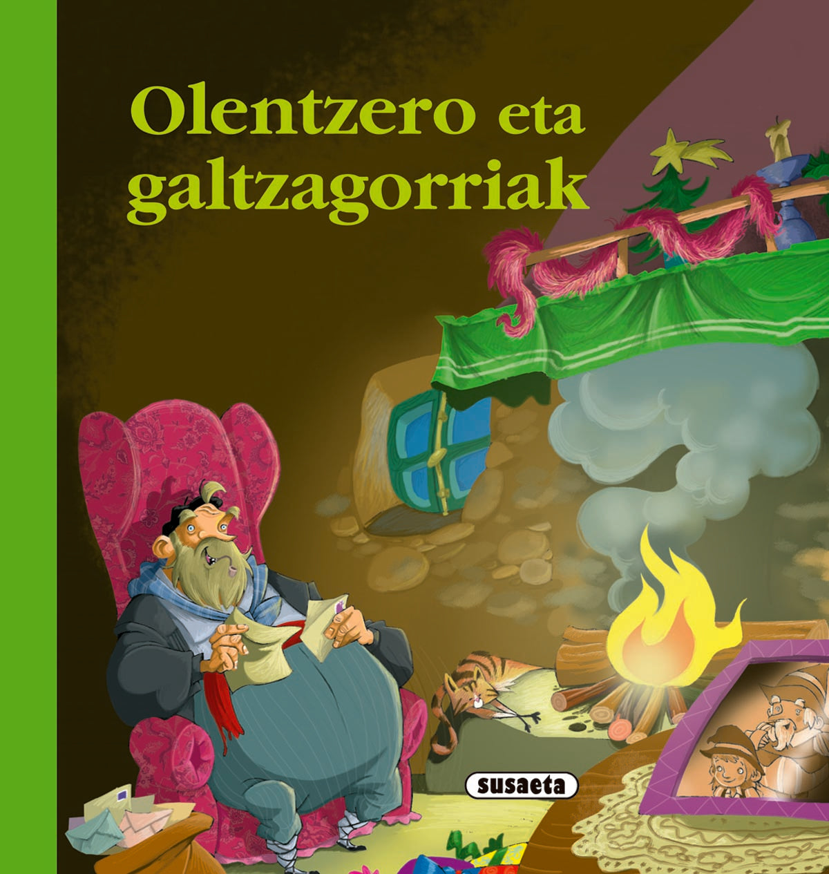 Olentzero eta galtzagorriak, de Irusta | portada del libro