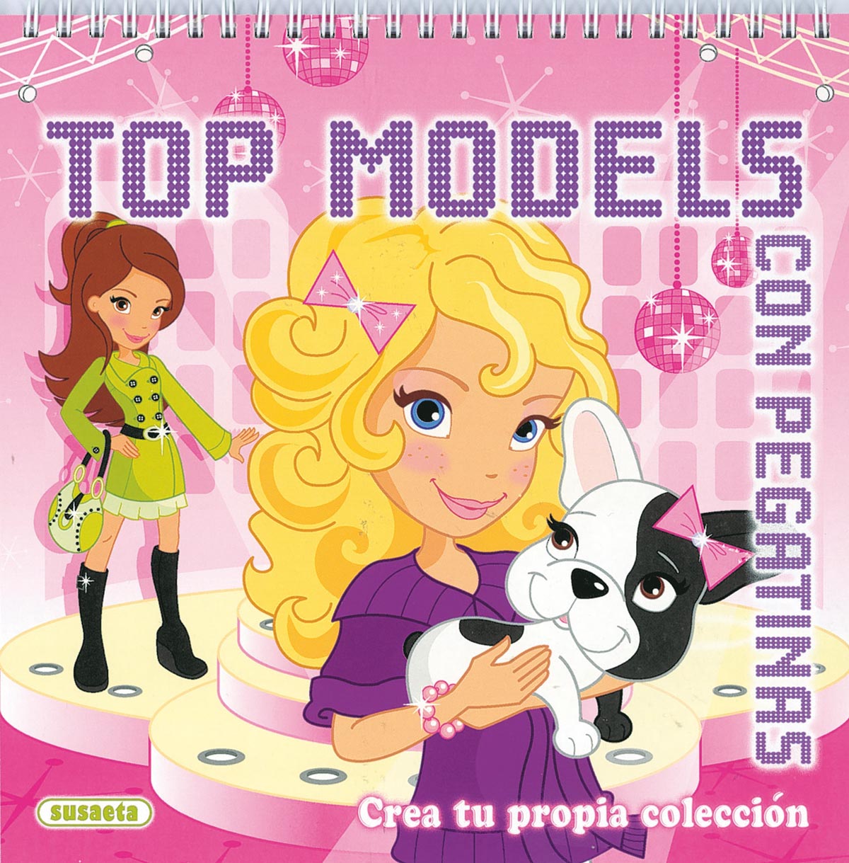 Top models con pegatinas 2, de Susaeta | portada del libro
