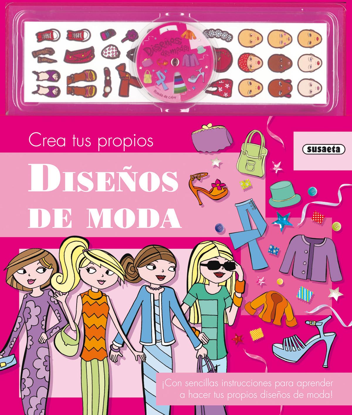 Crea tus propios diseños de moda, de Susaeta | portada del libro