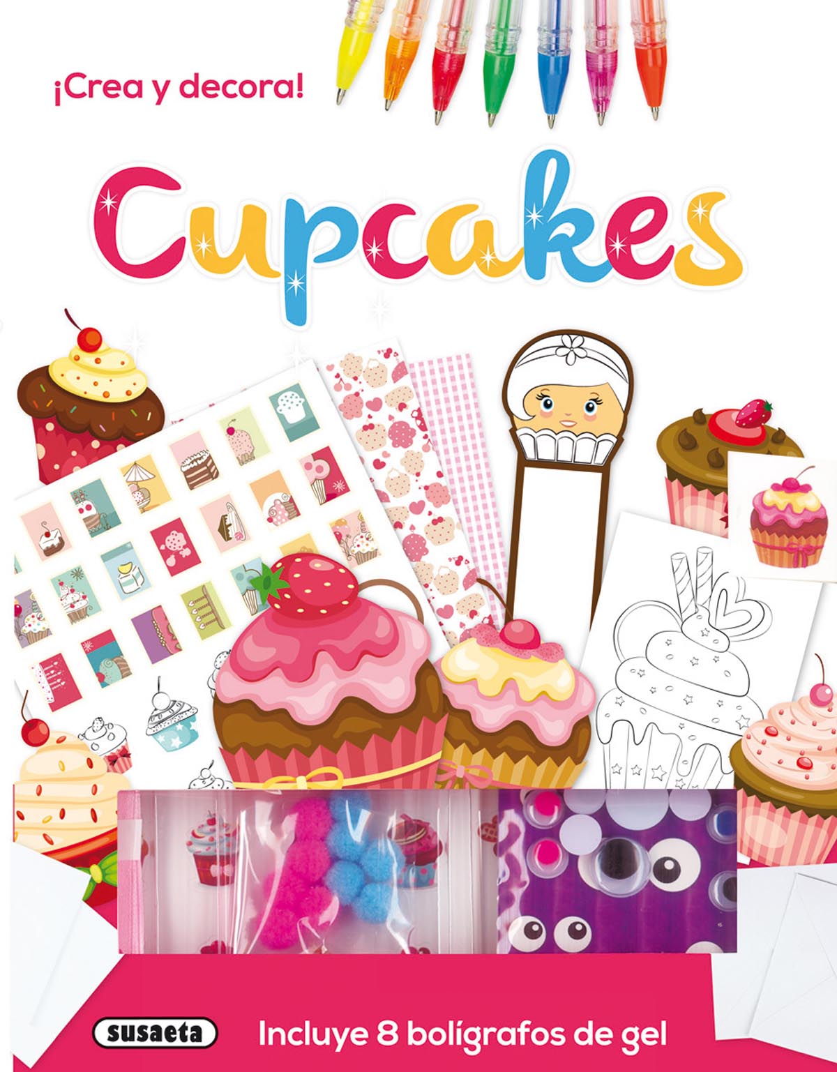 Cupcakes. ¡Crea y decora!, de Susaeta | portada del libro