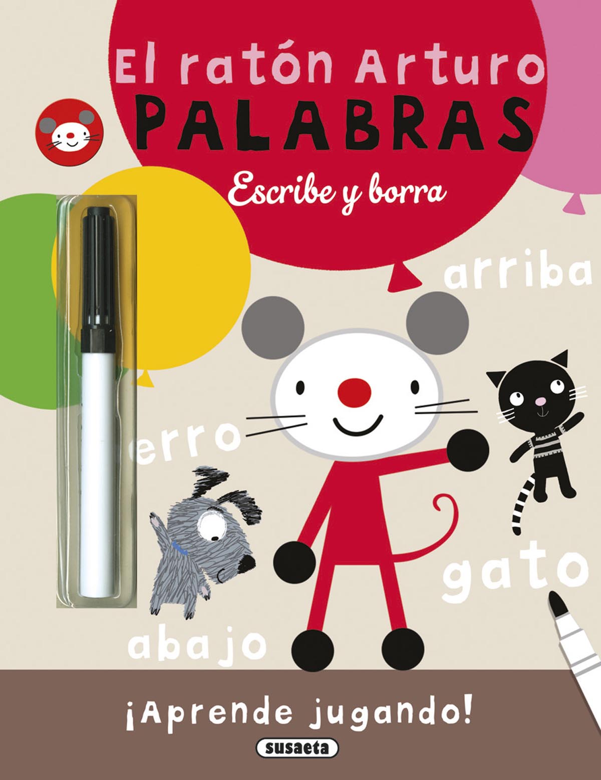 Palabras. Escribe y borra, de Susaeta | portada del libro