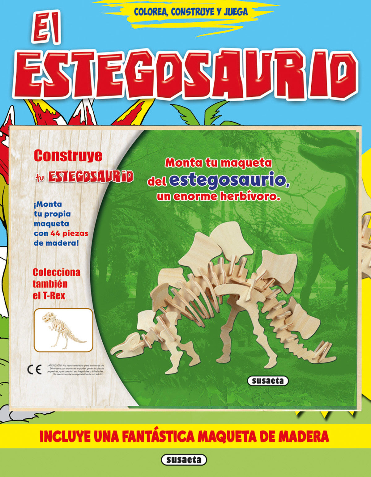 El estegosaurio, de Susaeta | portada del libro