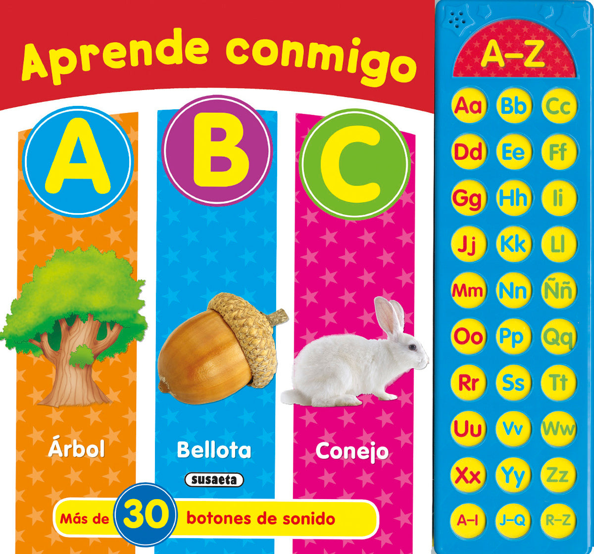 Aprende conmigo A B C, de Susaeta | portada del libro