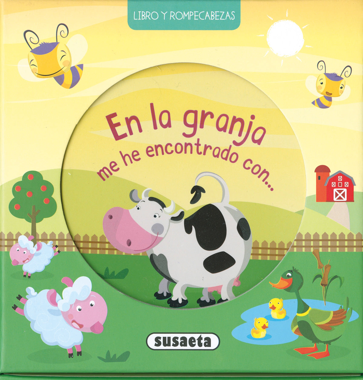 En la granja me he encontrado con..., de Brougère | portada del libro