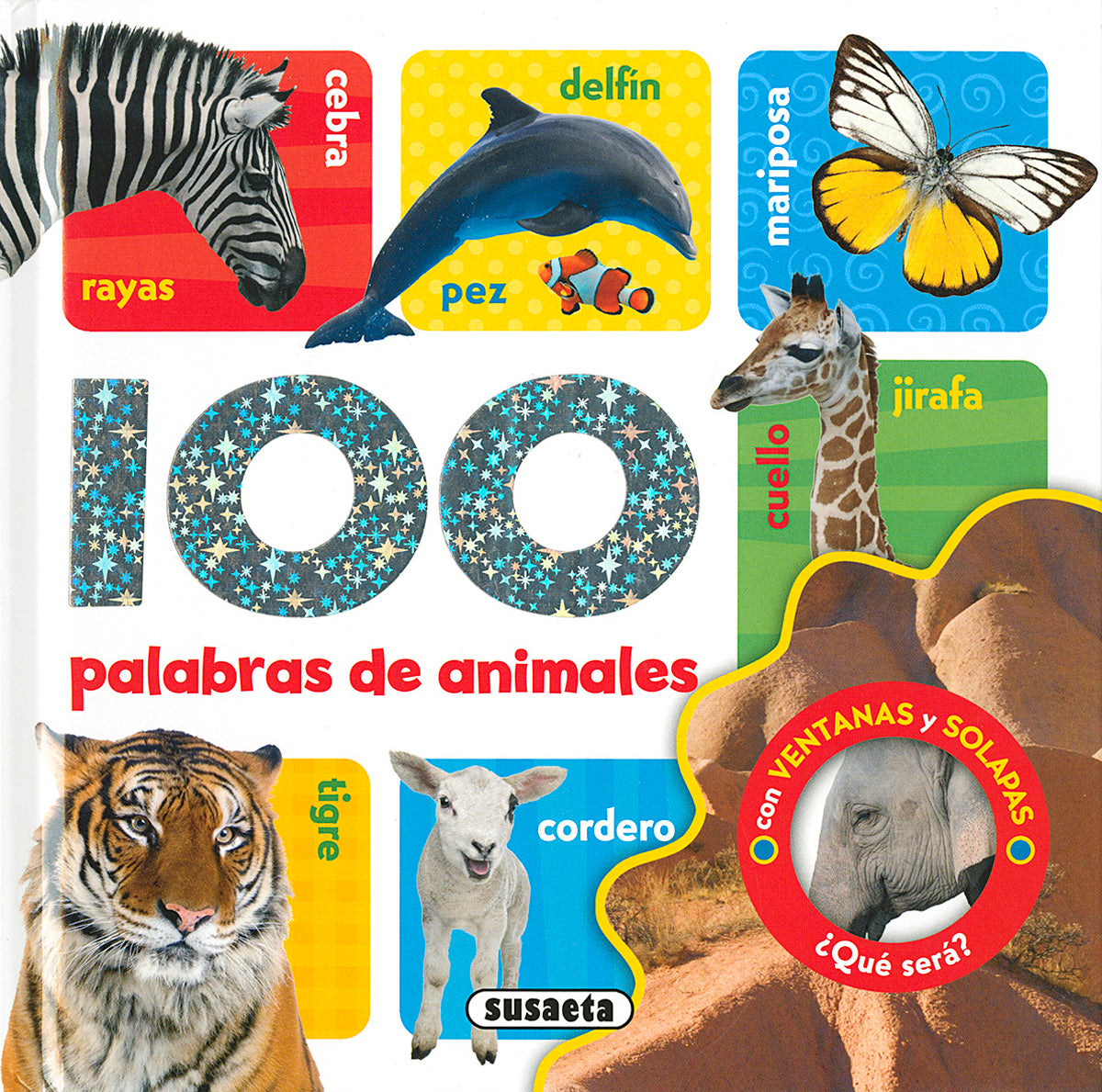100 palabras de animales, de Adams | portada del libro