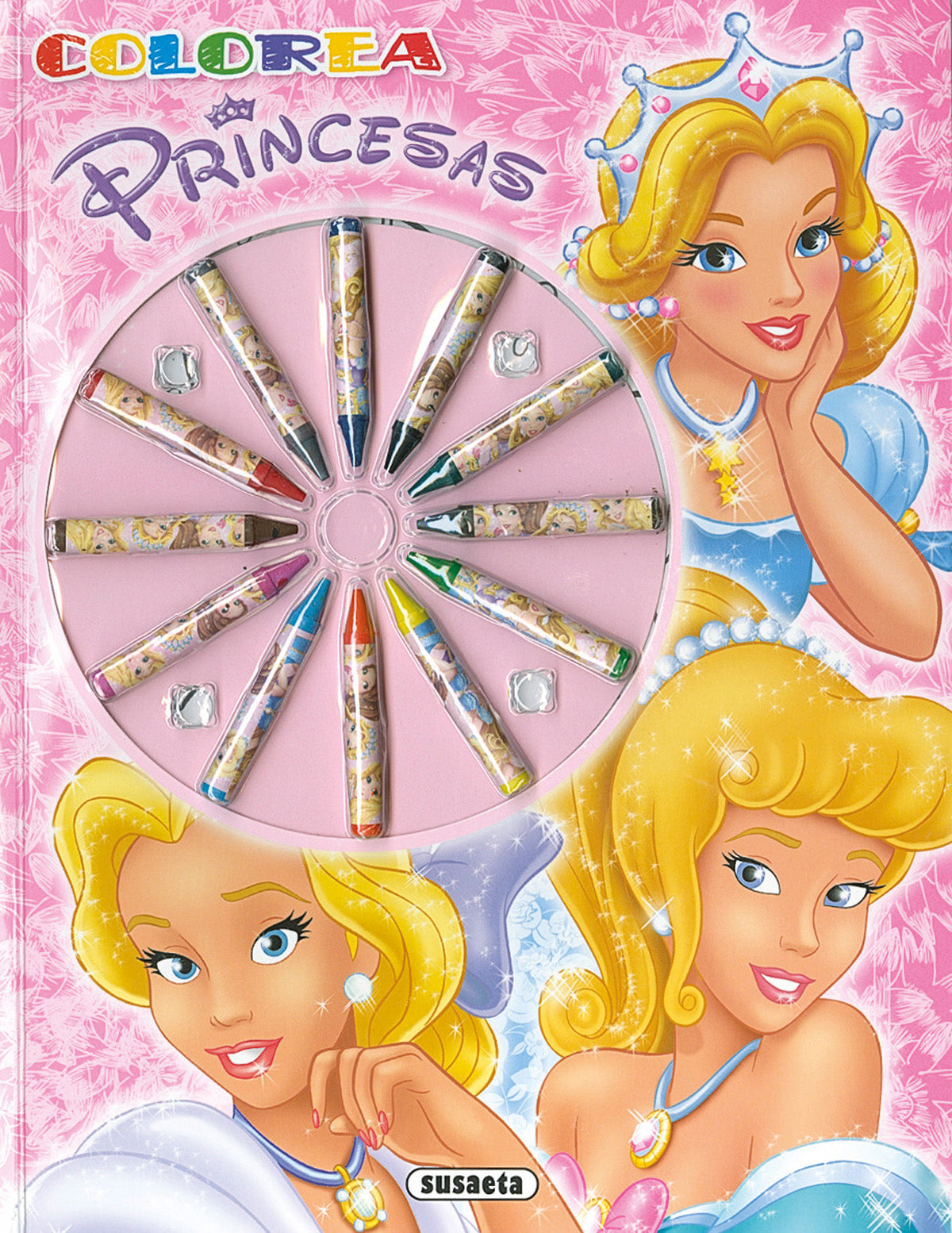 Colorea princesas, de Susaeta | portada del libro