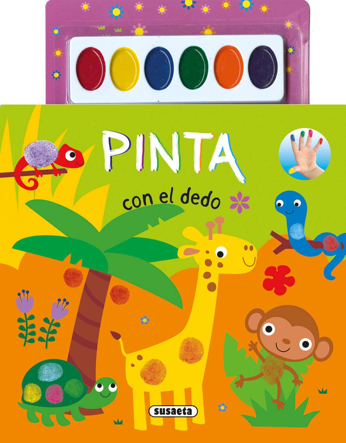 Pinta con el dedo, de Susaeta | portada del libro