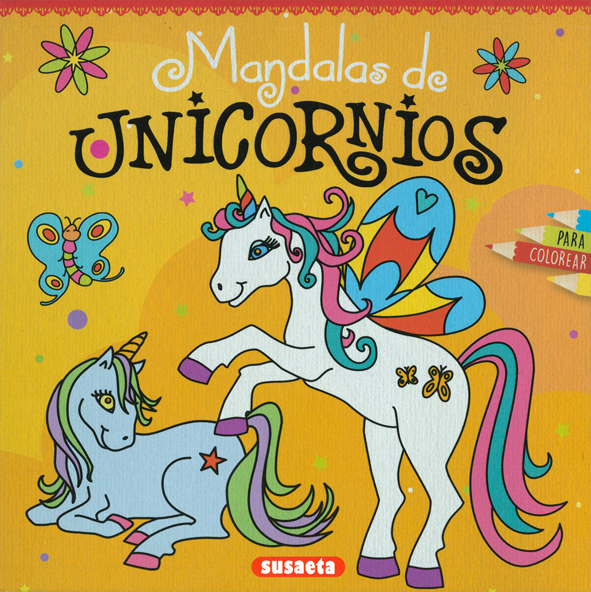 Mandalas de unicornios para colorear, de Susaeta | portada del libro