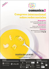 CONGRESO INTERNACIONAL SOBRE REDES SOCIALES. COMUNICA2, de Cabrera Méndez | portada del libro
