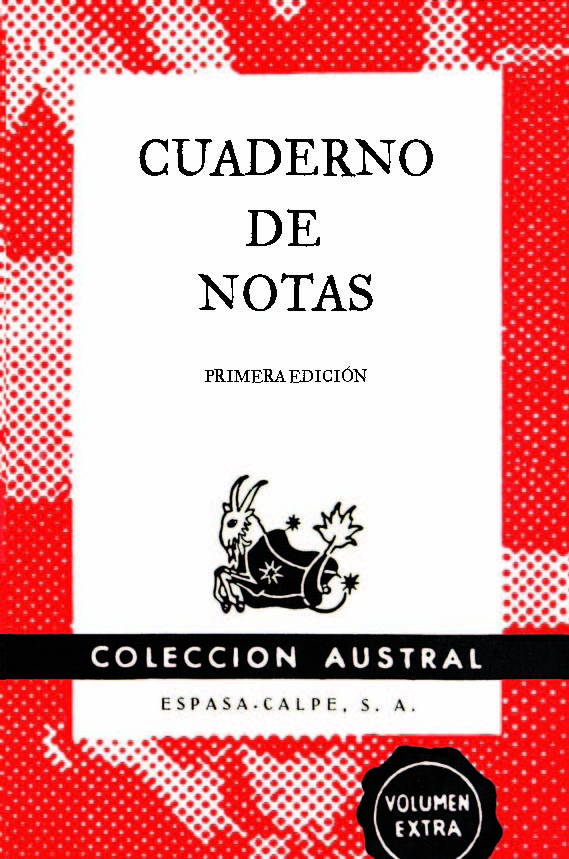 Cuaderno de notas rojo 9x14cm, de Espasa Calpe | portada del libro