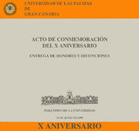 Acto de conmemoración del X aniversario, de Gabinete del | portada del libro