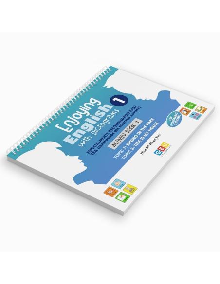 Enjoying English with pictograms 1. Activity book 4, de Albert Bas | portada del libro