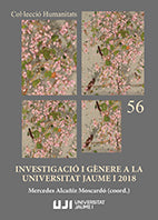 Investigació i gènere a la Universitat Jaume I 2018. | portada del libro