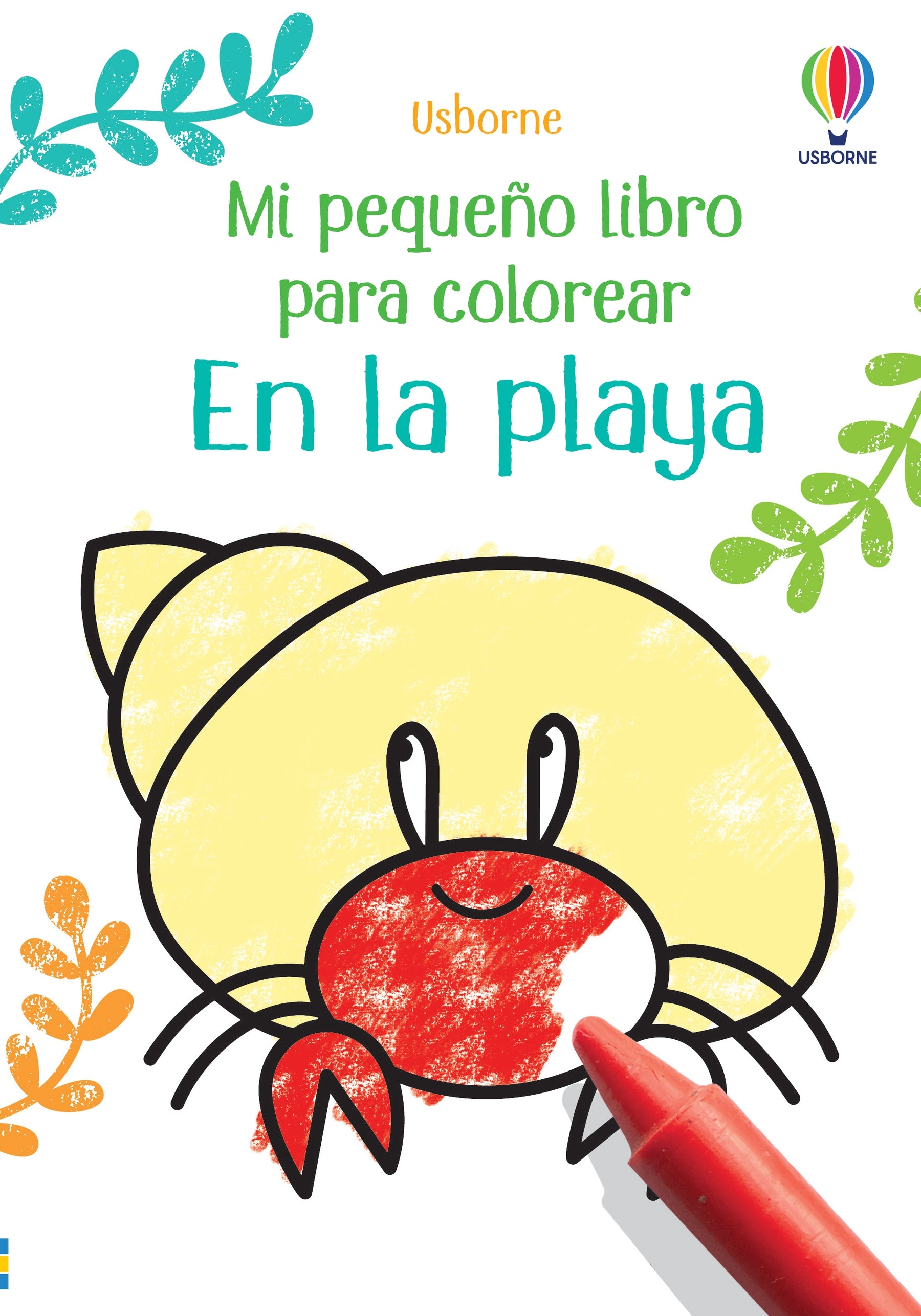 EN LA PLAYA PEQUEÑO LIBRO PARA COLOREAR, de NOLAN | portada del libro