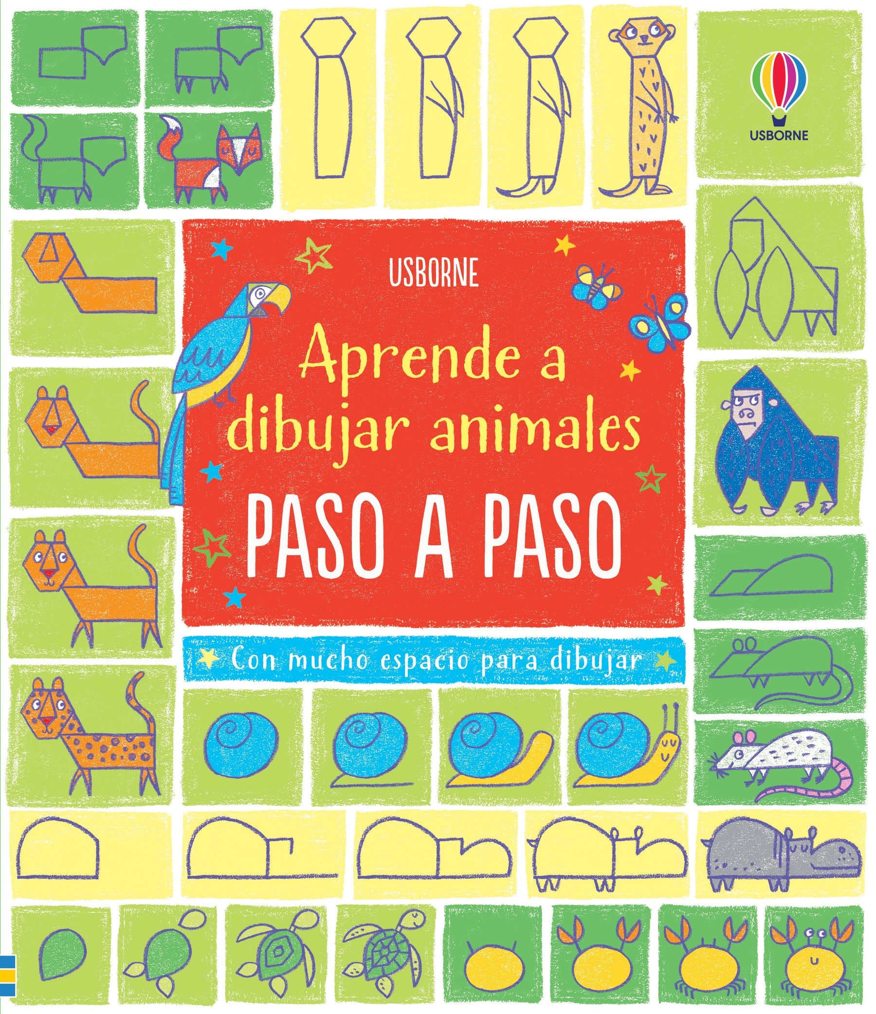 ANIMALES DIBUJA PASO A PASO, de WATT FIONA | portada del libro