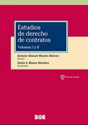 Estudios de derecho de contratos | portada del libro