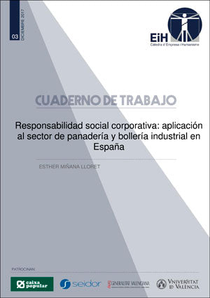 Responsabilidad social corporativa: aplicación al sector de panadería y bollería industrial en Españ, de Miñana Lloret | port