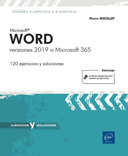 Word - versiones 2019 u Office 365, de Rigollet | portada del libro