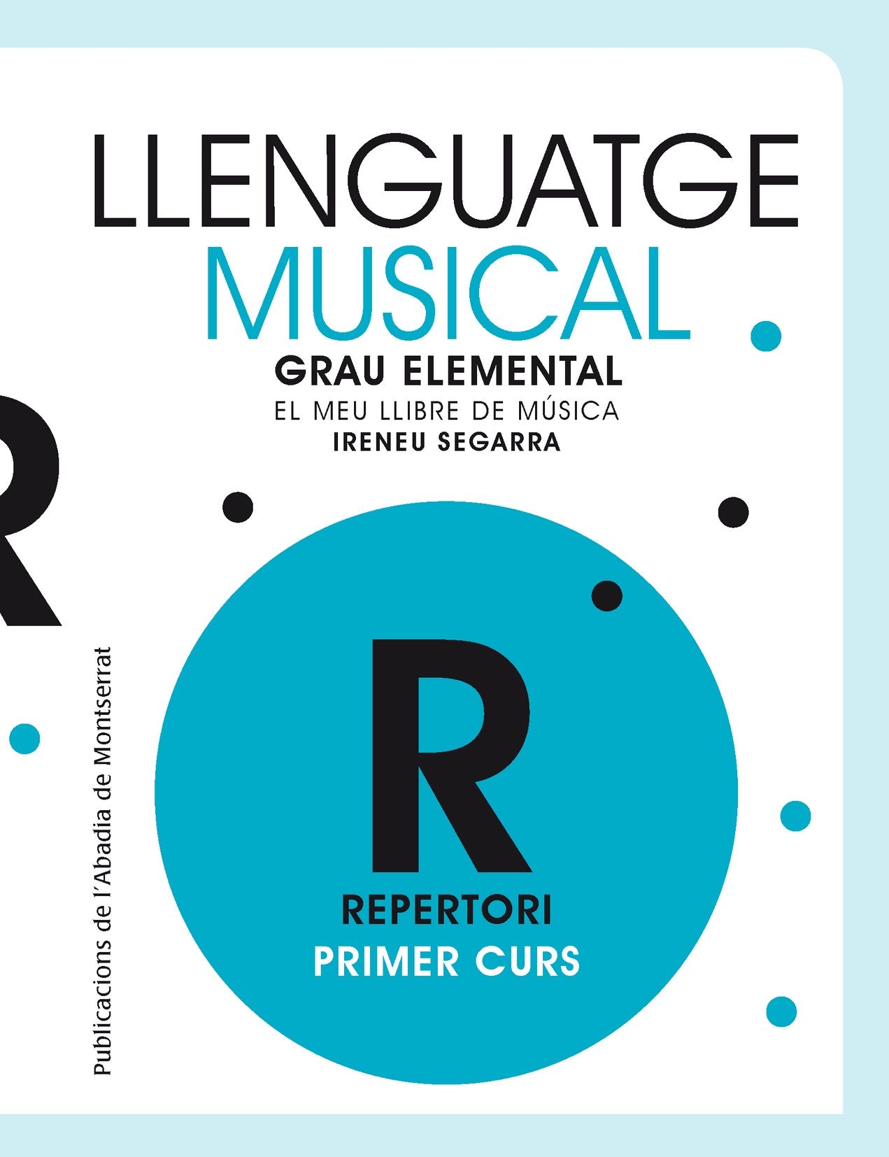 LLENGUATGE MUSICAL.GRAU ELEMENTAL.PRIMER CURS.REPERTORI., de SEGARRA | portada del libro