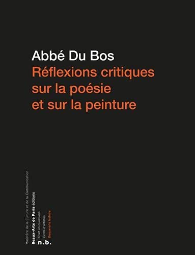 EFLEXIONS CRITIQUES SUR LA POESIE ET SU, de Jean-Baptiste Dubos | portada del libro