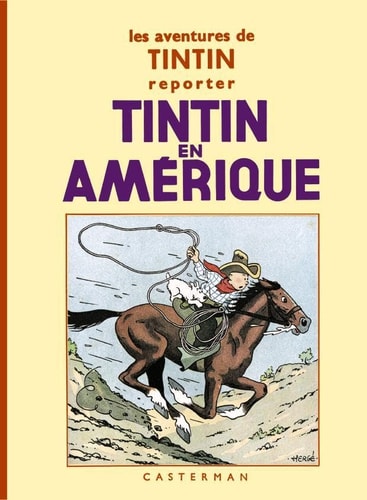 TINTIN PETIT FORMAT NOIR ET BLANC -3- TINTIN EN AMERIQUE, de Hergé | portada del libro